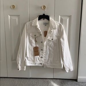 NWT Lucky Brand White Jean Jacket